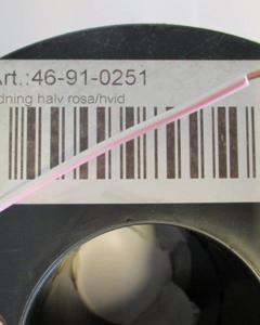 Cable half pink/white